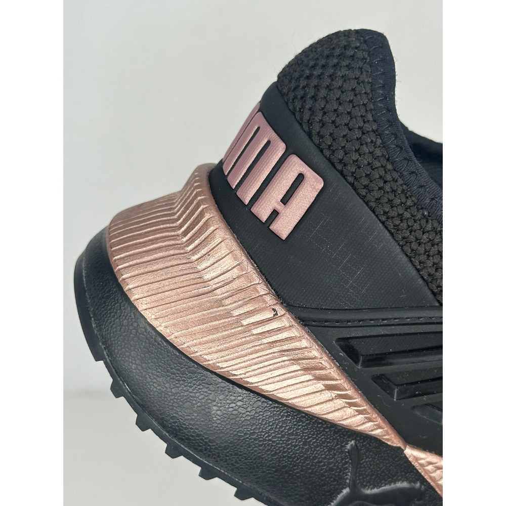 Puma Pacer Future Lux Womens Black Rose Gold Sneakers Athleisure Size 8.5 - Picture 5 of 8